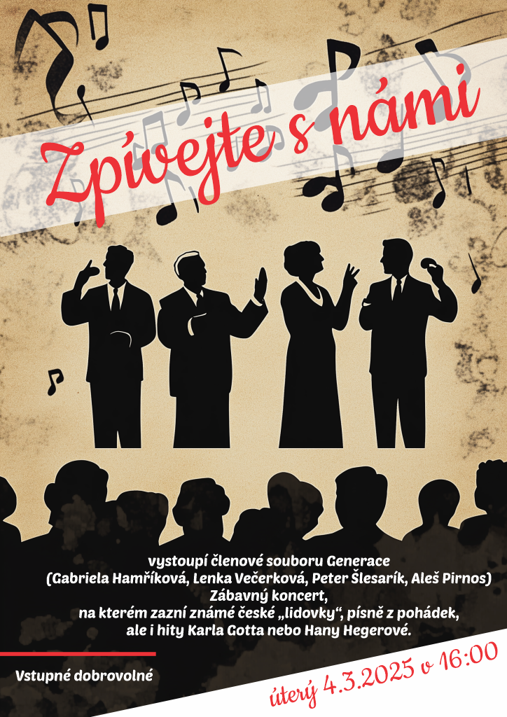 Akce pro seniory: Zpívejte s námi 