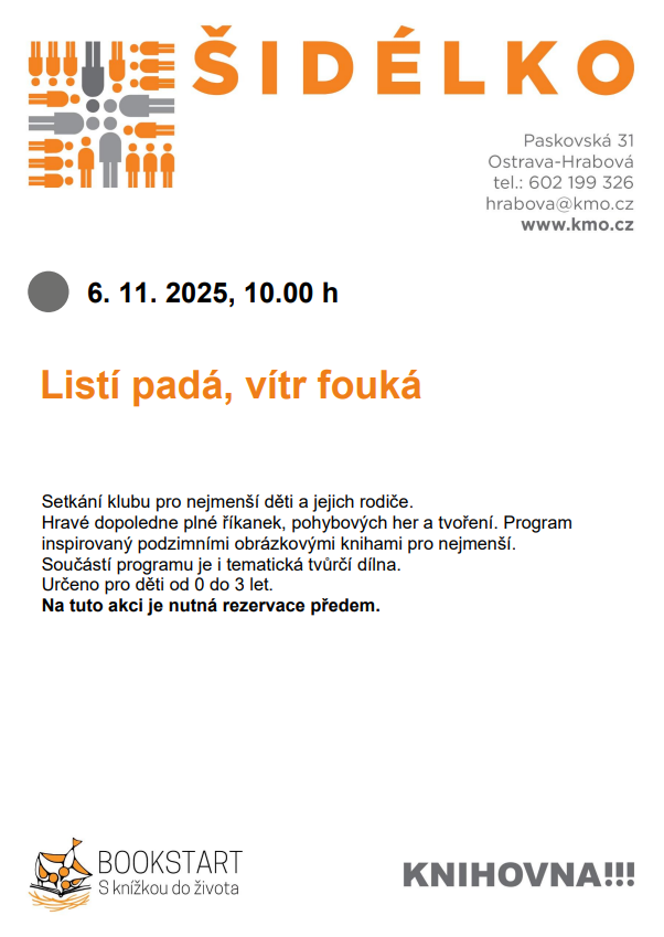 Knihovna zve do klubu Šidélko 