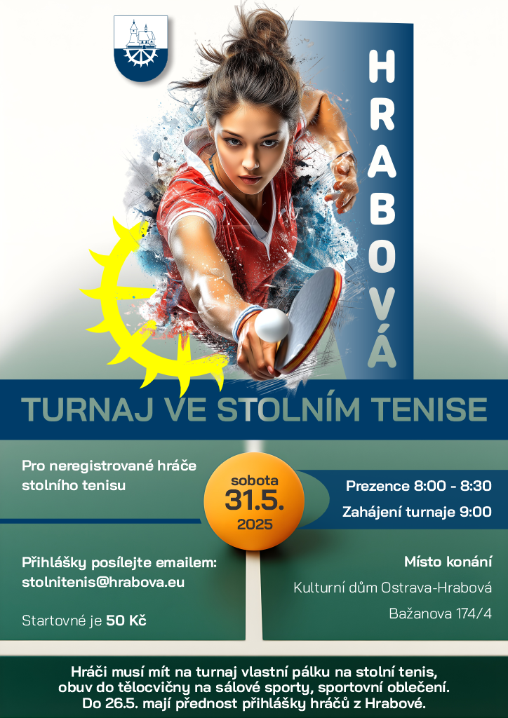 KULTURNÍ KOMISE ZVE NA TURNAJ VE STOLNÍM TENISE 