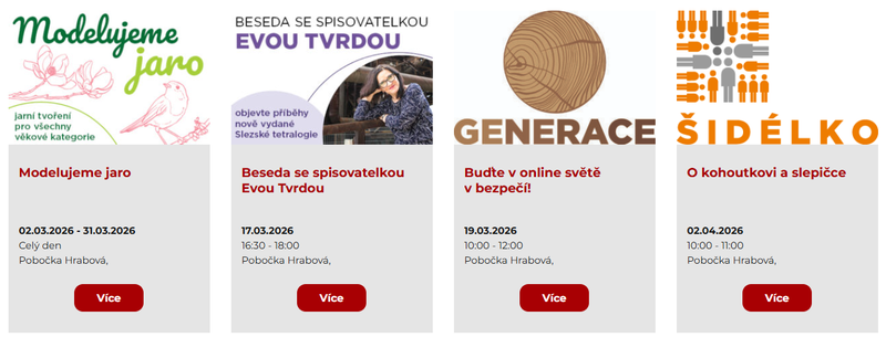 POZVÁNKY NA AKCE KMO: POBOČKA HRABOVÁ 