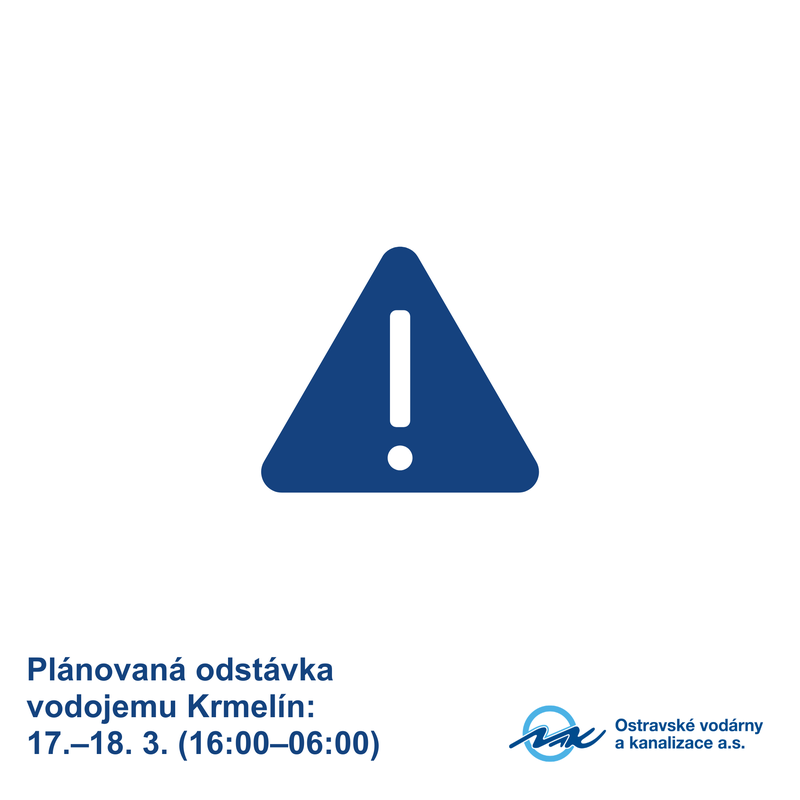 UPOZORNĚNÍ: DNES OD 16:00 DO 6:00 NEPOTEČE VODA 