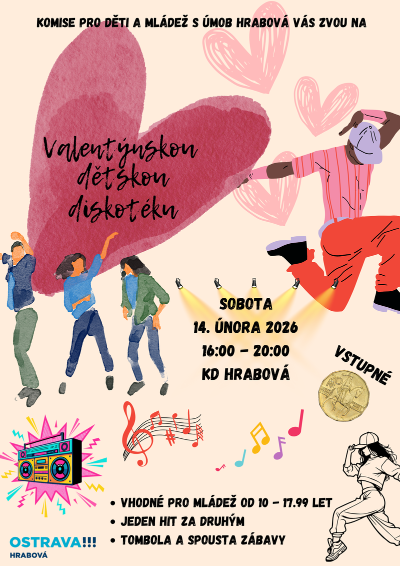 VALENTÝNSKÁ DĚTSKÁ DISKOTÉKA 